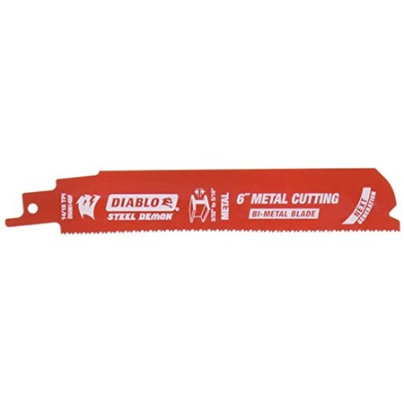 Freud/Diablo Ds0614Bf25 Steel Demon Bi-Metal Reciprocating Blade, 6" DS0614BF25